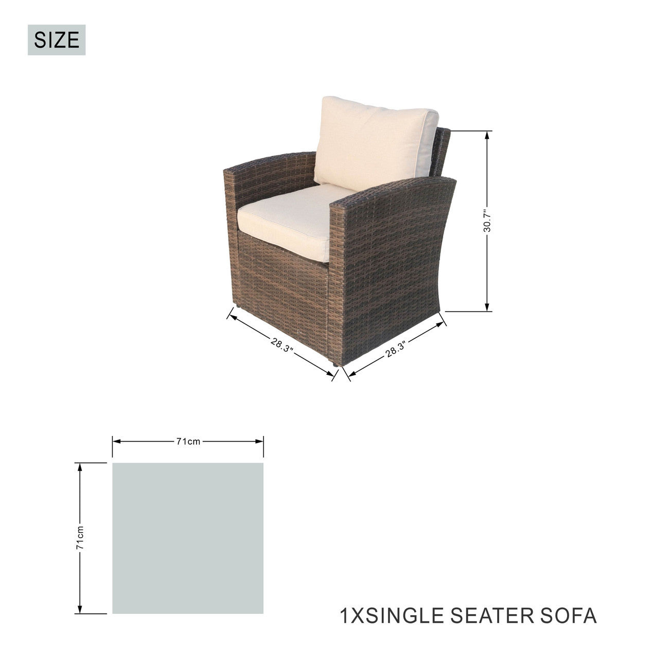 Elegant Patio Seating Sofa Set with Fire Pit Table by Direct Wicker(PAG-1403B+2170)