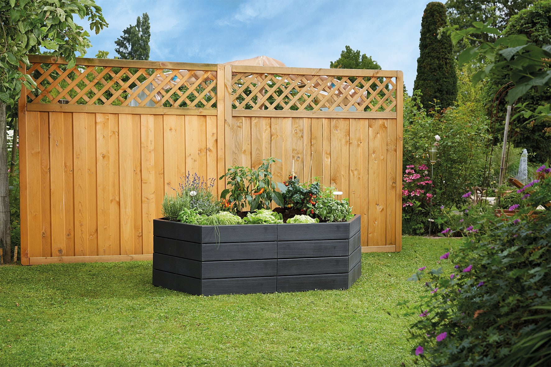 Hexagonal Modular Raised Bed System