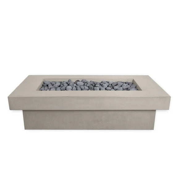 MESA 3 - Premium Rectangular Cement Fire Pit Table Bowl GFRC Square Concrete